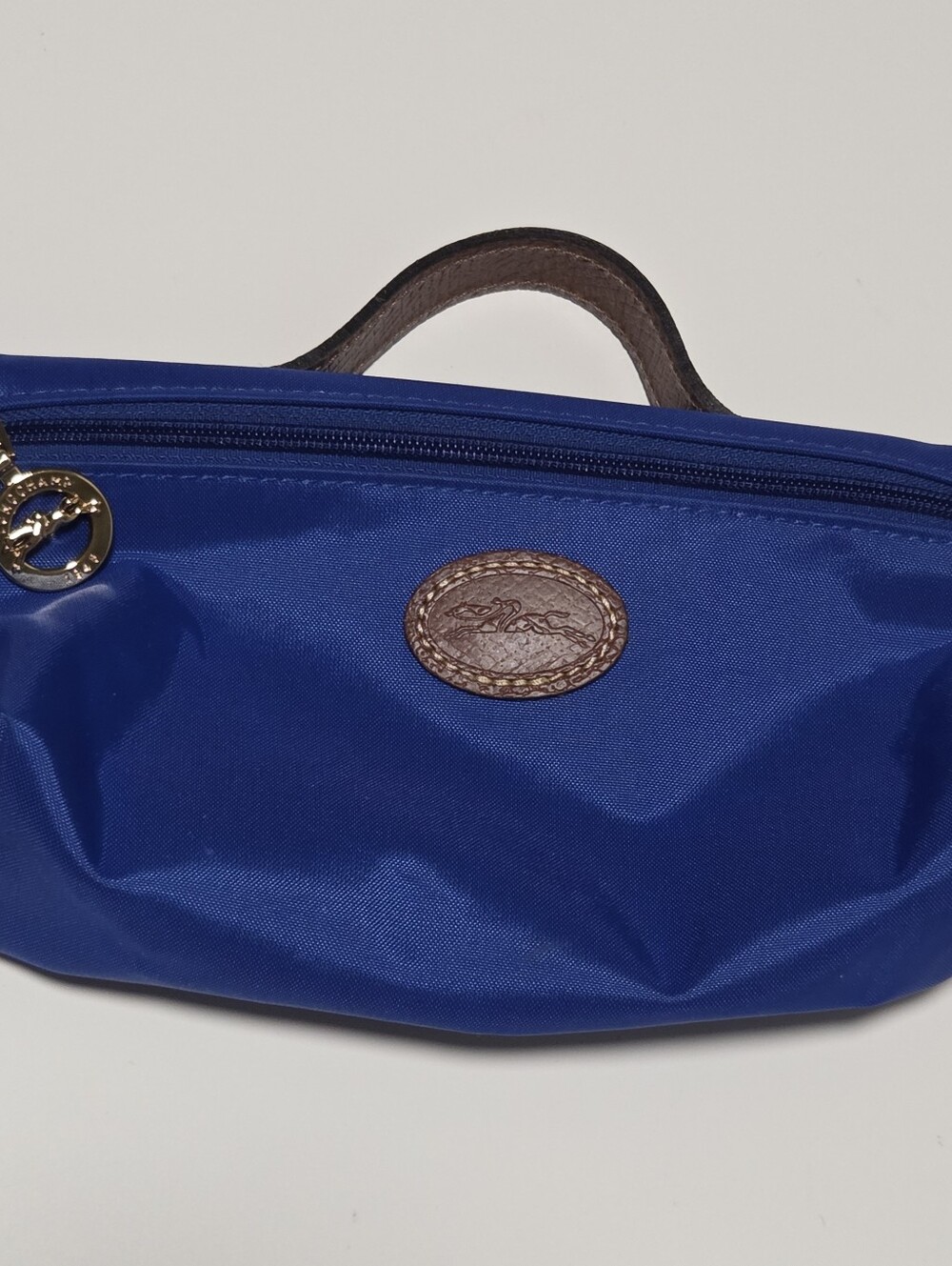 Longchamp Le Pliage Mini Top-Handle Pouch / Makeup Bag - Blue